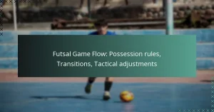 Flux de jeu de futsal : règles de possession, transitions, ajustements tactiques