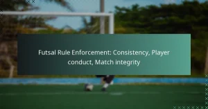 Application des règles de futsal : Cohérence, comportement des joueurs, intégrité des matchs