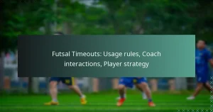 Temps morts de futsal : règles d’utilisation, interactions avec l’entraîneur, stratégie des joueurs